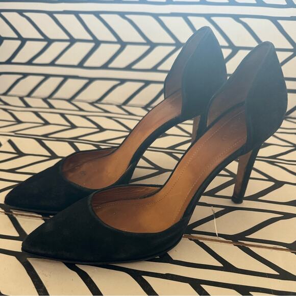 IRO D’Orsay black pointed toe suede stiletto heels size 41 - Picture 2 of 8